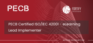Image of skyscraper behind a PECB logo and Fortify Institute logo